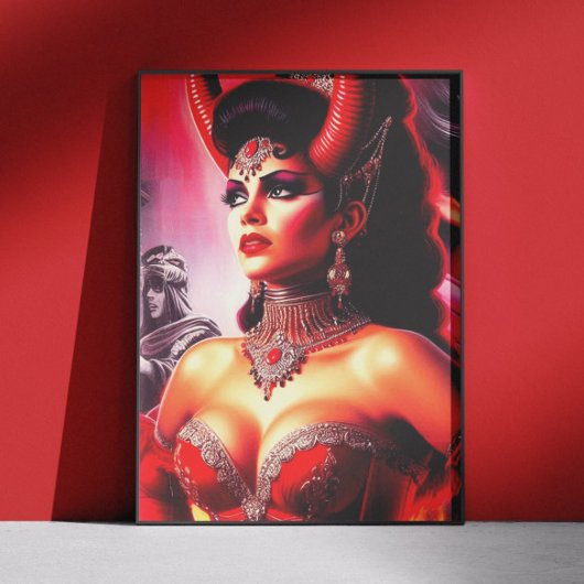 Poster Vintage Devilish Woman