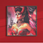 Poster Vintage Devilish Woman