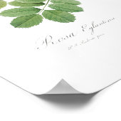 POSTER vintage D'ILLUSTRATION ROSE JAUNE BOTANIQUE (Coin)