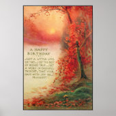 Poster Vintage dimanche d'automne 1917 Anniversaire (Devant)
