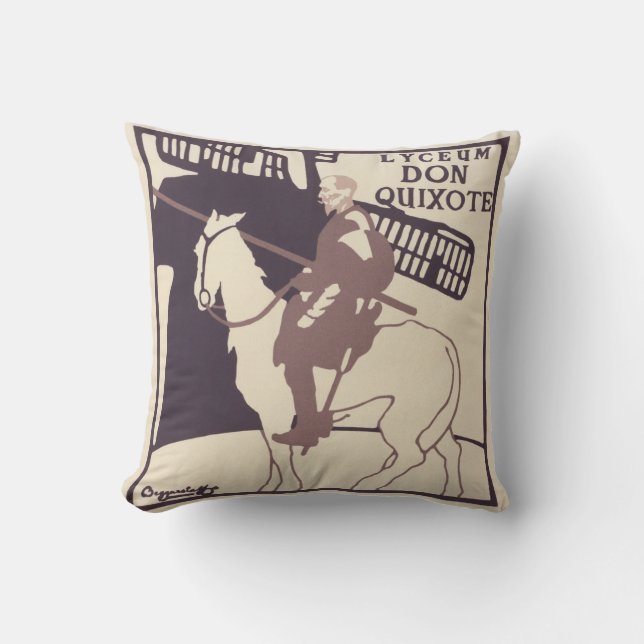 Poster vintage 'Don Quixote de coussin (Recto)