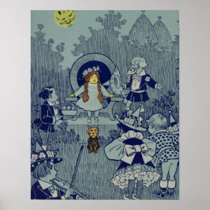 Poster Vintage Dorothy dans le magicien d'Oz