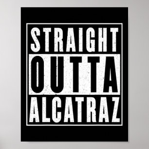 Poster Vintage Droit Hors D'Alcatraz Drôle Trump Costu