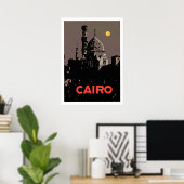 Poster vintage du Caire (Bureau à domicile)