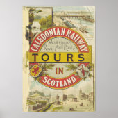 Poster vintage du chemin de fer (Devant)