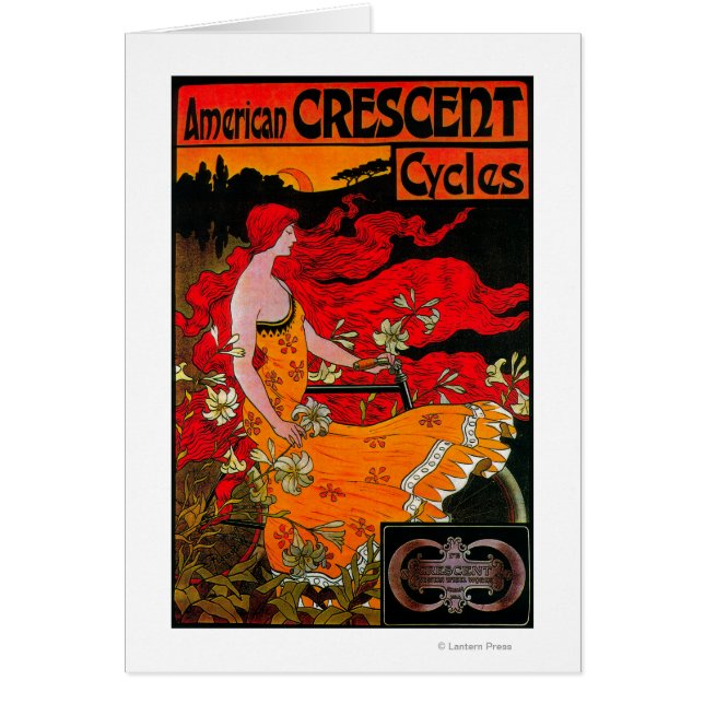 Poster Vintage du Croissant AméricainEurope (Devant)