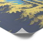 Poster vintage du lac Crater (Coin)