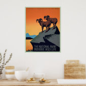 Poster vintage du parc national (Cuisine)