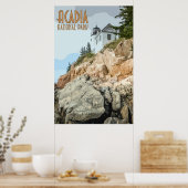 Poster vintage du parc national Acadia (Cuisine)