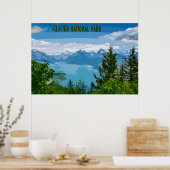 Poster vintage du parc national du Glacier (Cuisine)