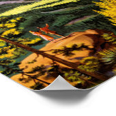 Poster vintage du parc national Yosemite (Coin)