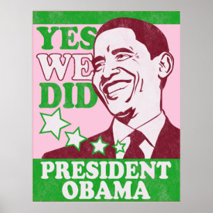 Poster vintage du président Obama