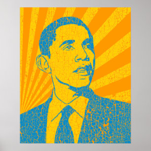 Poster vintage du président Obama