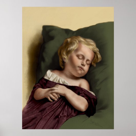 poster vintage du "sommeil pacifique" (Devant)