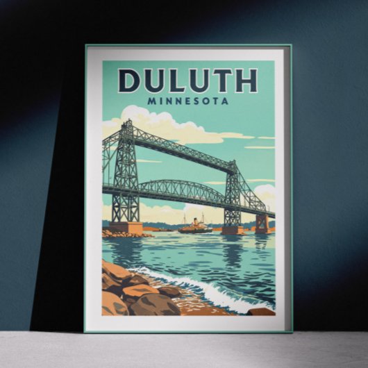 Poster Vintage Duluth Minnesota