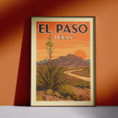 Poster Vintage El Paso Texas