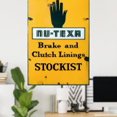 Poster Vintage Enamel (Bureau à domicile)