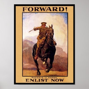 Poster Vintage, Enlisez maintenant l'affiche