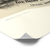 Poster Vintage époque victorienne Prière du Seigneur (Coin)