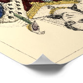 Poster Vintage époque victorienne Reine des Coeurs (Coin)