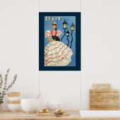 Poster vintage espagnol danseur (Cuisine)