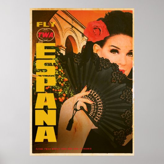 Poster vintage Espana Travel (Devant)