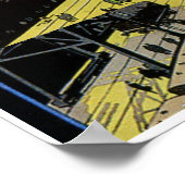 Poster Vintage États-Unis Lignes Europe Amérique (Coin)