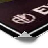 Poster Vintage Évian-les-Bains, Rhône-Alpes, France - (Coin)