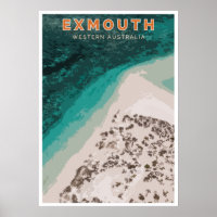 Poster vintage - Exmouth, Australie occidentale