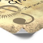 Poster Vintage Extraordinaire grâce Comment doux le son (Coin)