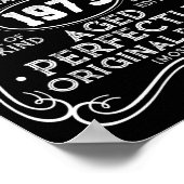 Poster Vintage Fabriqué En 1973 Retro Classic (Coin)