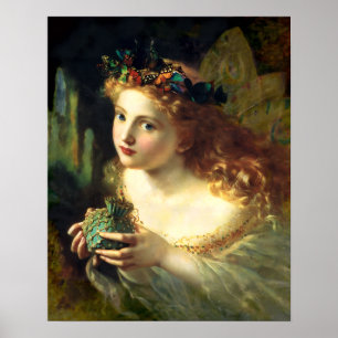 Poster Vintage Fairy Girl by Sophie Gengembre Anderson