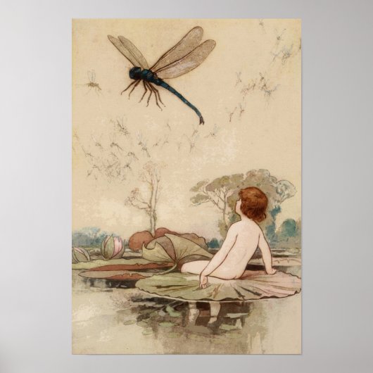 Poster Vintage Fairy Tale Illustration (Devant)