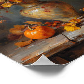 Poster Vintage Fall Dried Flowers Rustic Wall Art (Coin)