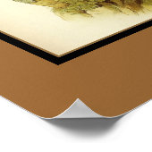 Poster Vintage Faucon pèlerin Oiseaux (Coin)