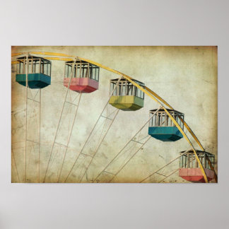 Poster Vintage Ferris Wheel