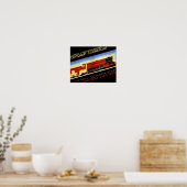 Poster vintage ferroviaire de Liverpool Manchester (Cuisine)