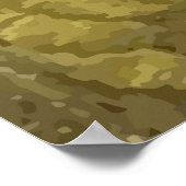 Poster vintage Feuilles brodés et fleurs (Coin)