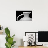 Poster Vintage Fiesta Pitcher Art noir et blanc (Bureau à domicile)