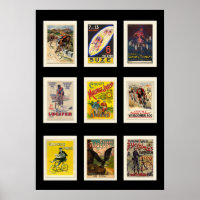 Poster Vintage Fietsen Briefkaarten Collectie 5