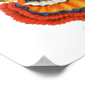 Poster Vintage fille espagnole robe traditionnelle (Coin)