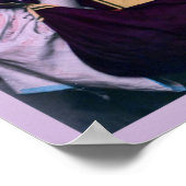 Poster Vintage fille tzigane en violet (Coin)