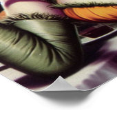 Poster Vintage fille vampire (Coin)