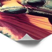 Poster Vintage fille vampire (Coin)