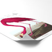 Poster Vintage Flamingo Illustration Animals Nature (Coin)