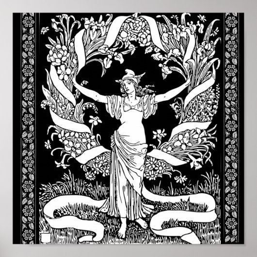 Poster vintage Floral (Devant)