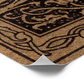 Poster Vintage Floral Brown (Coin)