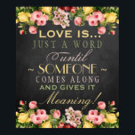 Poster Vintage Floral Chalkboard Mariage Panneau : L'Amou<br><div class="desc">11" x 13" Vintage tableau de bord floral Affiche de bienvenue Mariage; Mangez, Buvez et Demain Soyez Marié! Idéal pour des dîners de répétition mariages, des mariages et des mariages. Ajoutez facilement vos noms et votre date personnalisés à cette magnifique affiche de 11 po x 13 po. Veuillez cliquer sur...</div>