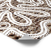 Poster Vintage Floral Lace Art (Coin)