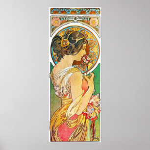 Poster Vintage Floral Mucha